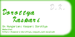 dorottya kaspari business card